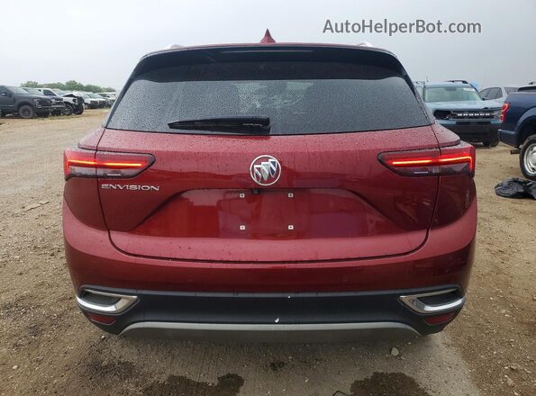 LRBFZNR43ND136124 2022 BUICK ENVISION Burgundy Vista trasera