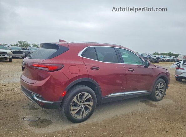 LRBFZNR43ND136124 2022 BUICK ENVISION Burgundy Trasero derecho