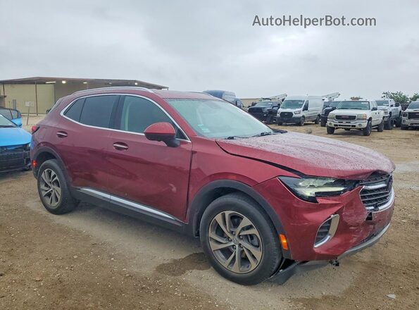 LRBFZNR43ND136124 2022 BUICK ENVISION Burgundy Delantero derecho