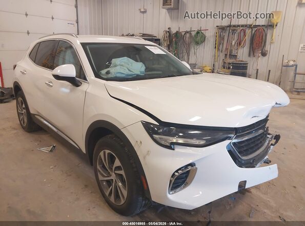 LRBFZNR47MD075679 2021 BUICK ENVISION Белый Передняя правая четверть