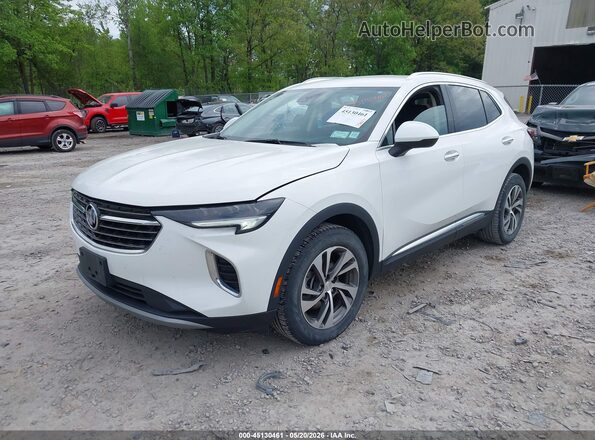 LRBFZPR41MD122085 2021 BUICK ENVISION White Передня ліва чверть