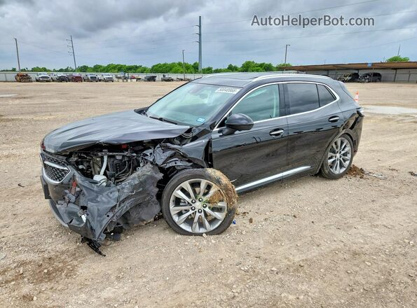 LRBFZRR44MD120469 2021 BUICK ENVISION Black Vista tres cuartos delantera izquierda