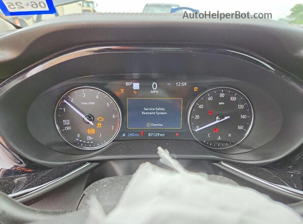 LRBFZRR44MD120469 2021 BUICK ENVISION Black Vista del cuadro de instrumentos