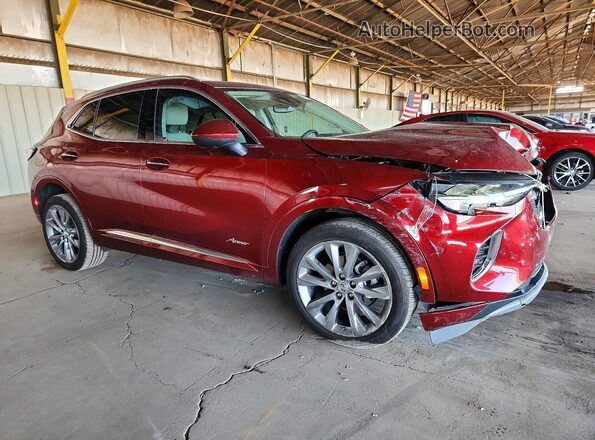 LRBFZRR48ND110609 2022 BUICK ENVISION Maroon წინა მარჯვენა