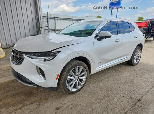 LRBFZSR47PD155678 2023 BUICK ENVISION White Vista tres cuartos delantera izquierda