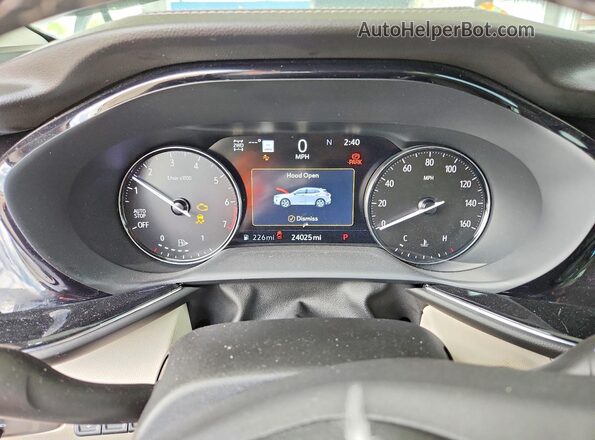 LRBFZSR47PD155678 2023 BUICK ENVISION White Vista del cuadro de instrumentos