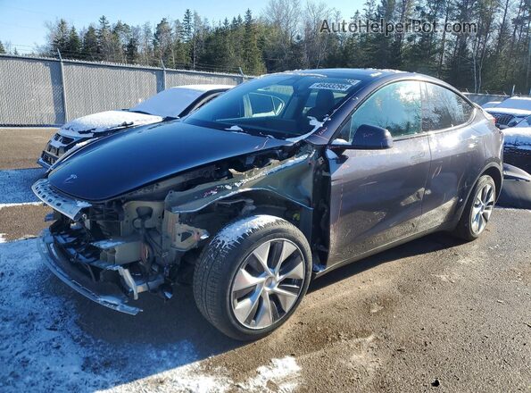 LRWYGDFD5PC071930 2023 TESLA MODEL Gray Vista tres cuartos delantera izquierda
