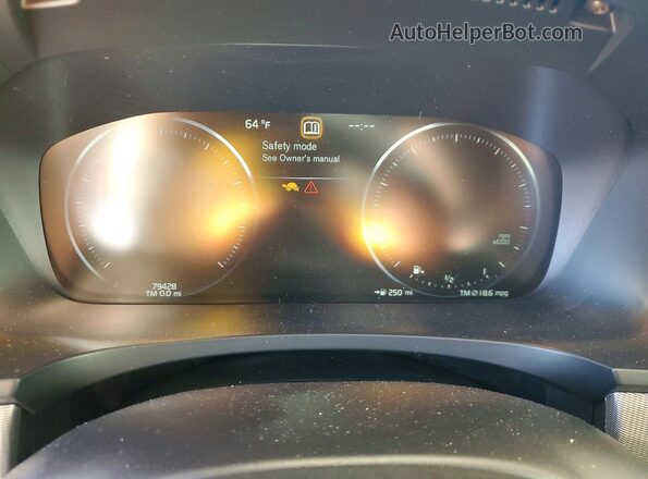 LVYA22MTXLP175343 2020 VOLVO S90 White Instrument cluster view