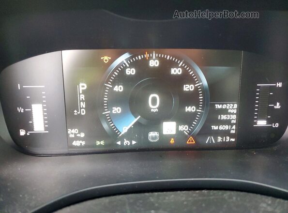 LYV102RK4KB196051 2019 VOLVO XC60 Серый Вид щитка приборов