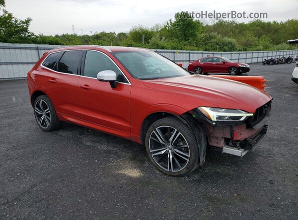 LYV102RM0KB284015 2019 VOLVO XC60 Красный Передняя правая четверть