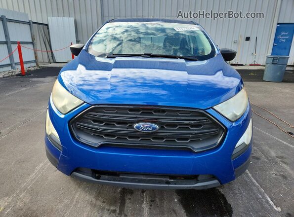 MAJ3P1RE1JC234439 2018 FORD ECOSPORT Blue Widok z przodu