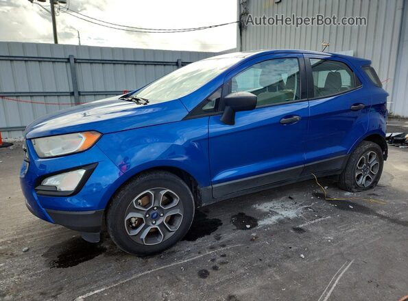 MAJ3P1RE1JC234439 2018 FORD ECOSPORT Blue Przód lewy