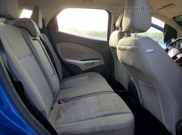 MAJ3P1RE3JC202124 2018 FORD ECOSPORT Blue Widok tylnych siedzeń