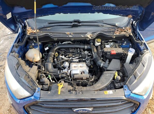 MAJ3P1RE3JC202124 2018 FORD ECOSPORT Blue Widok wnętrza z tyłu