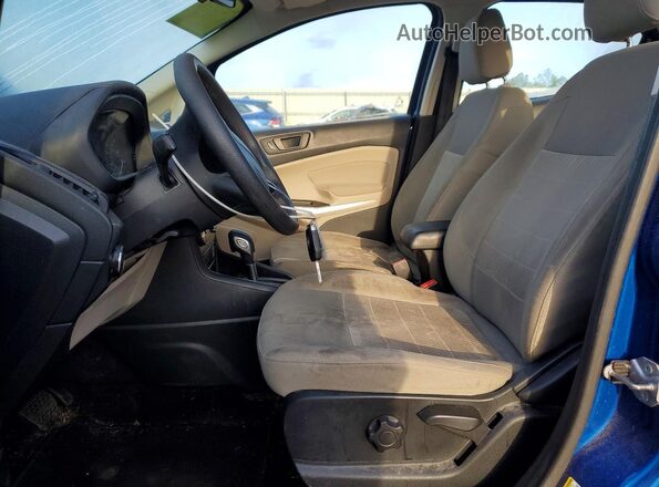 MAJ3P1RE3JC202124 2018 FORD ECOSPORT Blue Widok wnętrza z przodu