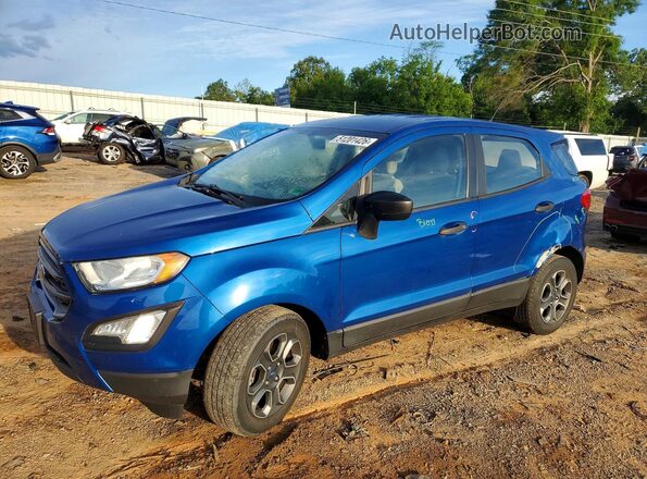 MAJ3P1RE3JC202124 2018 FORD ECOSPORT Blue Przód lewy