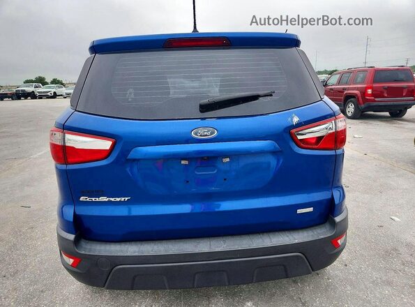 MAJ3P1RE5JC224769 2018 FORD ECOSPORT Blue Вид ззаду