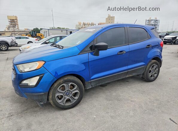 MAJ3P1RE5JC224769 2018 FORD ECOSPORT Blue Передня ліва чверть