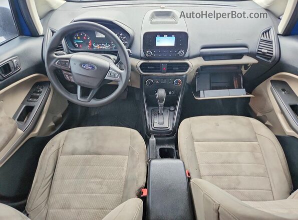MAJ3P1RE5JC224769 2018 FORD ECOSPORT Blue Вид панелі приладів