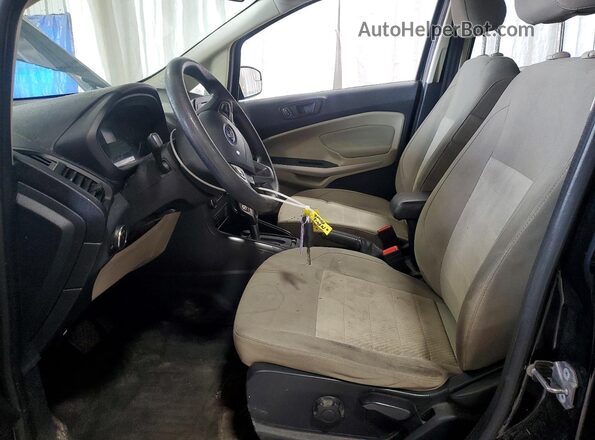 MAJ3P1RE8JC183764 2018 FORD ECOSPORT Black Widok wnętrza z przodu