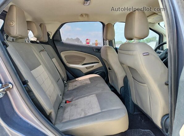 MAJ3P1RE9JC176290 2018 FORD ECOSPORT Gray Widok wnętrza z tyłu