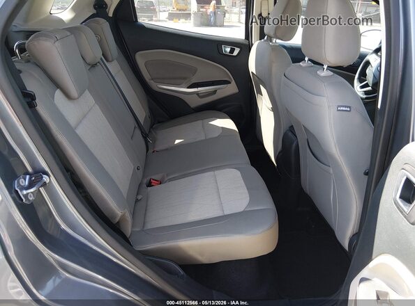 MAJ3P1TE2JC185809 2018 FORD ECOSPORT Gray Vista de la etiqueta del VIN