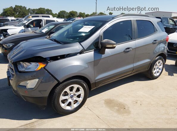 MAJ3P1TE2JC185809 2018 FORD ECOSPORT Gray Vista tres cuartos delantera izquierda