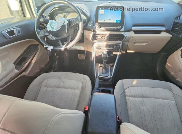 MAJ3P1TE2JC205038 2018 FORD ECOSPORT White Widok deski rozdzielczej