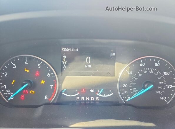 MAJ3P1TE2JC205038 2018 FORD ECOSPORT White Widok zestawu wskaźników
