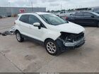 2018 Ford Ecosport Se White vin: MAJ3P1TE3JC247010