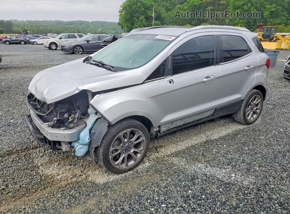 MAJ3P1VE0JC213698 2018 FORD ECOSPORT Silver Vista tres cuartos delantera izquierda