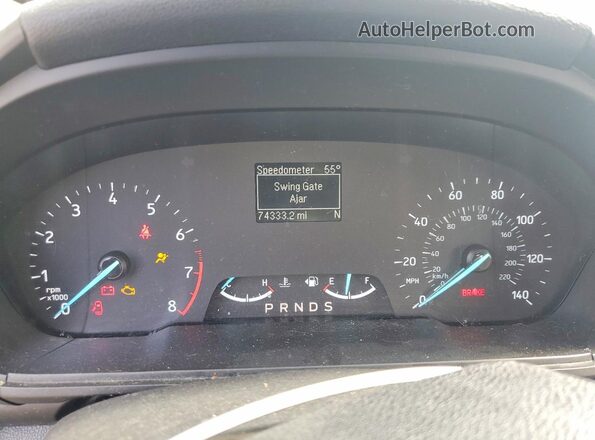 MAJ3S2FE0KC266115 2019 FORD ECOSPORT Угольный Вид щитка приборов