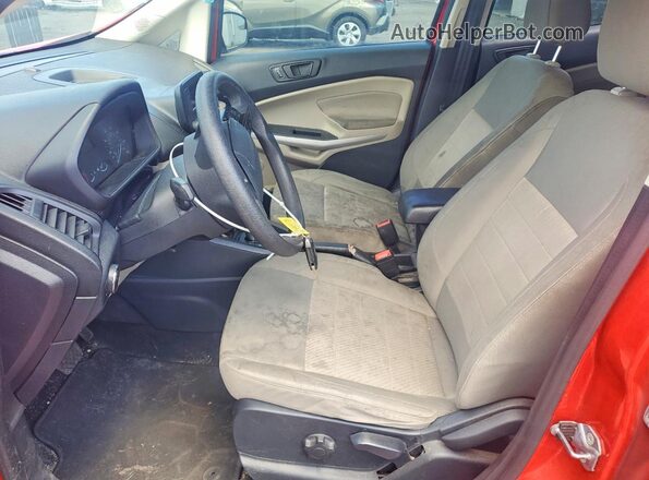 MAJ3S2FE6LC347752 2020 FORD ECOSPORT Red Widok wnętrza z przodu
