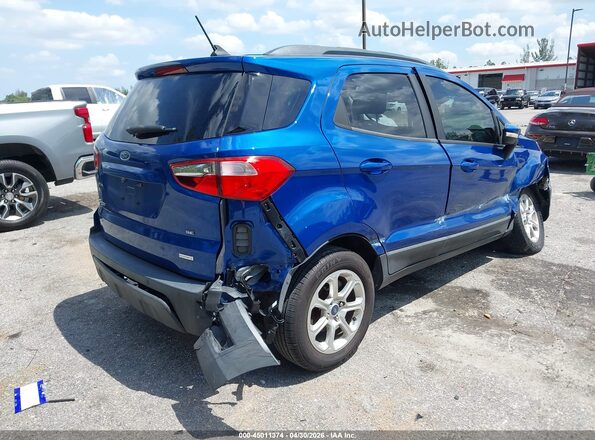 MAJ3S2GE5KC261829 2019 FORD ECOSPORT Blue Trasero derecho