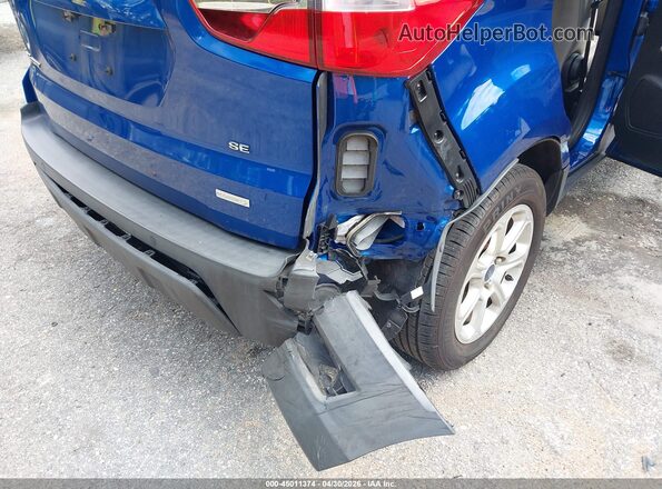 MAJ3S2GE5KC261829 2019 FORD ECOSPORT Blue Vista frontal