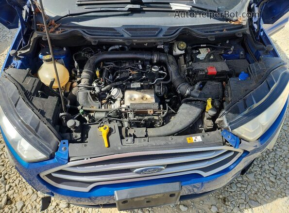 MAJ3S2GE7LC365465 2020 FORD ECOSPORT Blue Engine compartment view