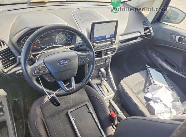 MAJ3S2GE7LC365465 2020 FORD ECOSPORT Blue Dashboard view
