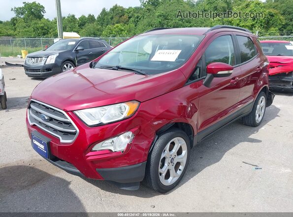 MAJ3S2GE8MC405618 2021 FORD ECOSPORT Красный Передняя левая четверть