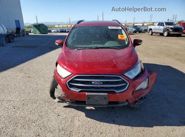 MAJ3S2GE9KC254205 2019 FORD ECOSPORT Red Widok z przodu