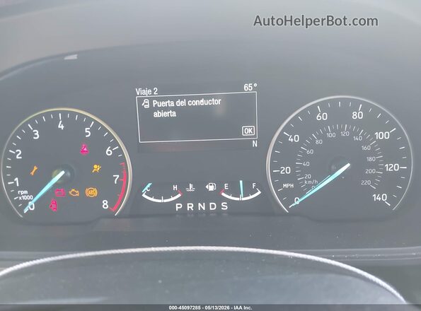 MAJ3S2KE0MC412568 2021 FORD ECOSPORT White Widok tylnych siedzeń