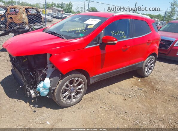 MAJ3S2KEXMC412285 2021 FORD ECOSPORT Red წინა მარცხენა ხედი სამი მეოთხედიდან