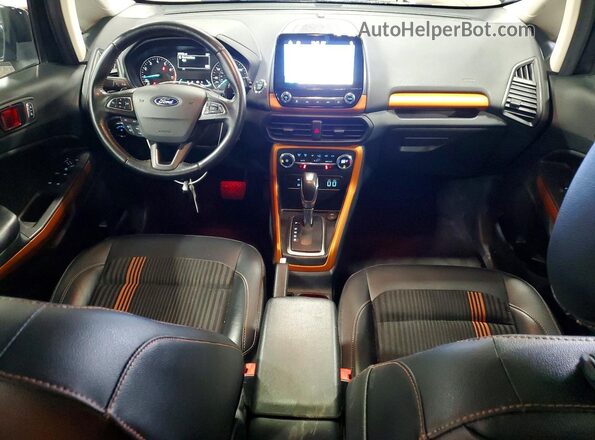 MAJ6P1CL0JC171709 2018 FORD ECOSPORT Black Вид панелі приладів