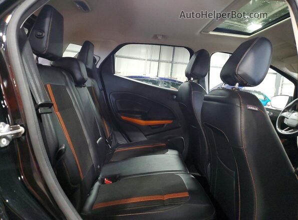 MAJ6P1CL0JC171709 2018 FORD ECOSPORT Black Вид задньої частини салону