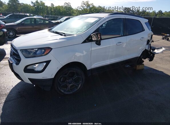 MAJ6P1CL3JC178444 2018 FORD ECOSPORT White წინა მარცხენა ხედი სამი მეოთხედიდან