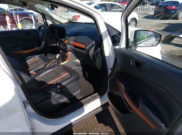 MAJ6P1CL3JC178444 2018 FORD ECOSPORT White წინა სალონის ხედი