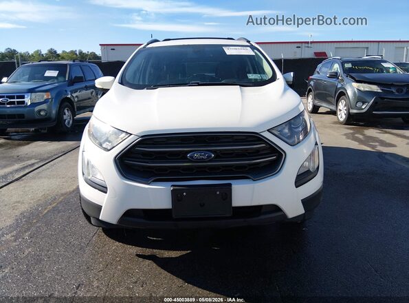 MAJ6P1CL3JC178444 2018 FORD ECOSPORT White ხელსაწყოთა პანელის ხედი
