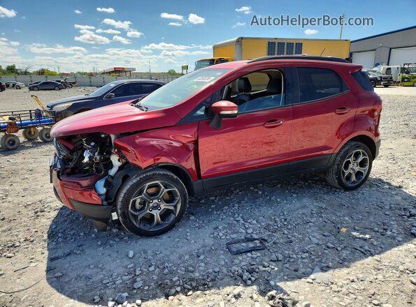 MAJ6P1CL5JC185993 2018 FORD ECOSPORT Red Vista tres cuartos delantera izquierda