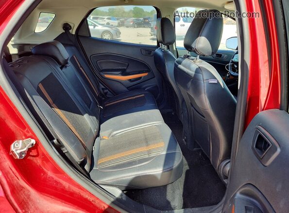 MAJ6P1CL5JC185993 2018 FORD ECOSPORT Red Vista interior trasera