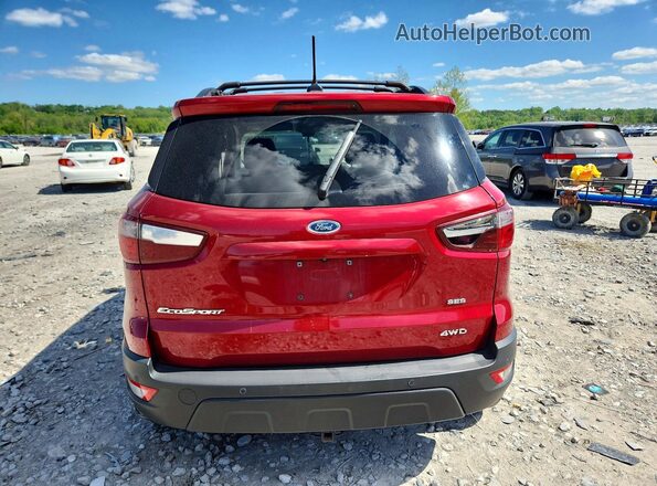 MAJ6P1CL5JC185993 2018 FORD ECOSPORT Red Vista trasera