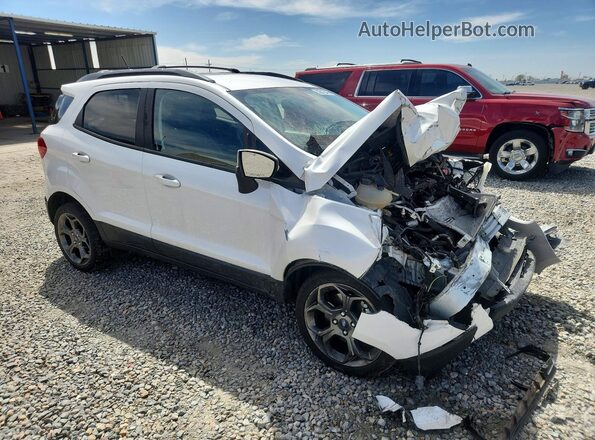 MAJ6P1CL7JC194968 2018 FORD ECOSPORT Белый Передняя правая четверть